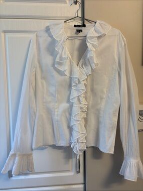 Ralph Lauren cotton ruffle blouse